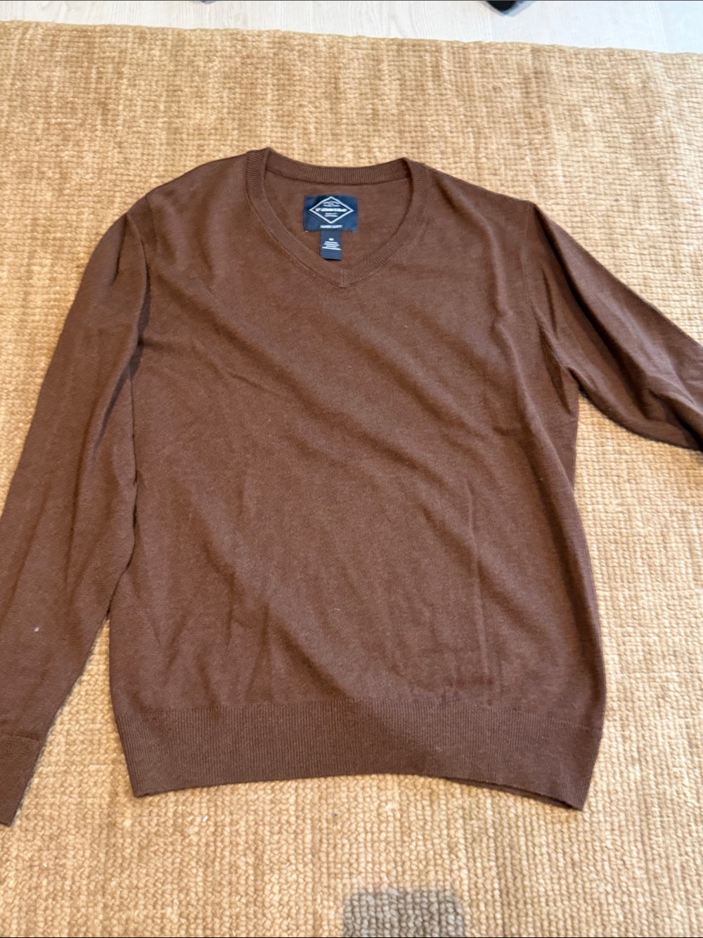 St. John's Bay Brown Crewneck Sweater - Classic Knit